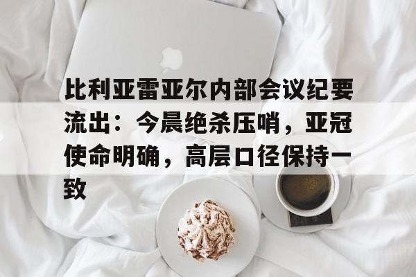 九游APP-包含比利亚雷亚尔内部会议纪要流出：今晨绝杀压哨，亚冠使命明确，高层口径保持一致的词条